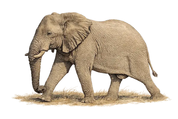 African Bush Elephant sketch
