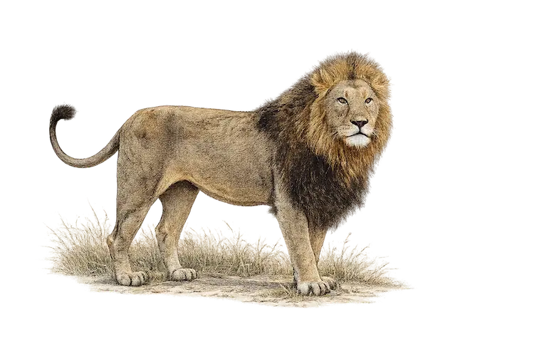Kruger National Park Mammals lion sketch