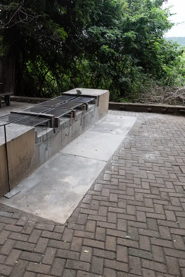 Punda Maria Rest Camp Communal Kitchen - Braai Area