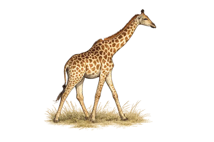 Southern Giraffe sketch