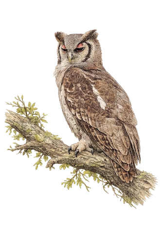 verreaux's eagle-owl sketch