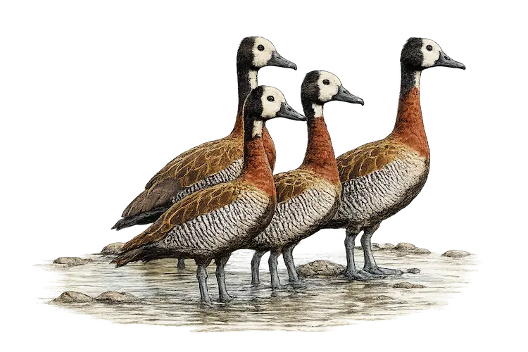 White-Faced Whistling Duck sketch