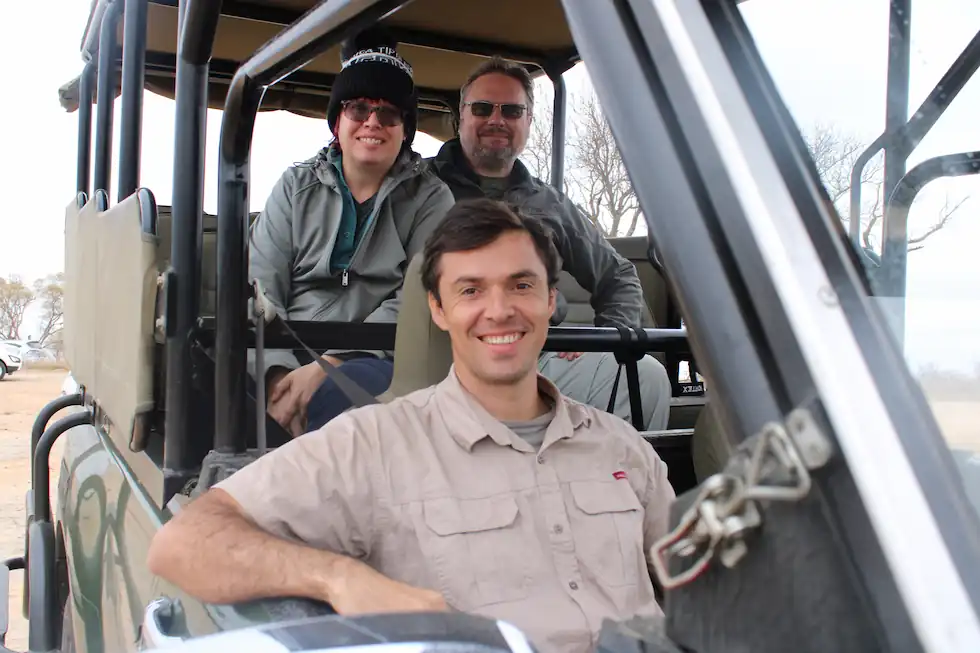 Eugene Booysen guiding on safari